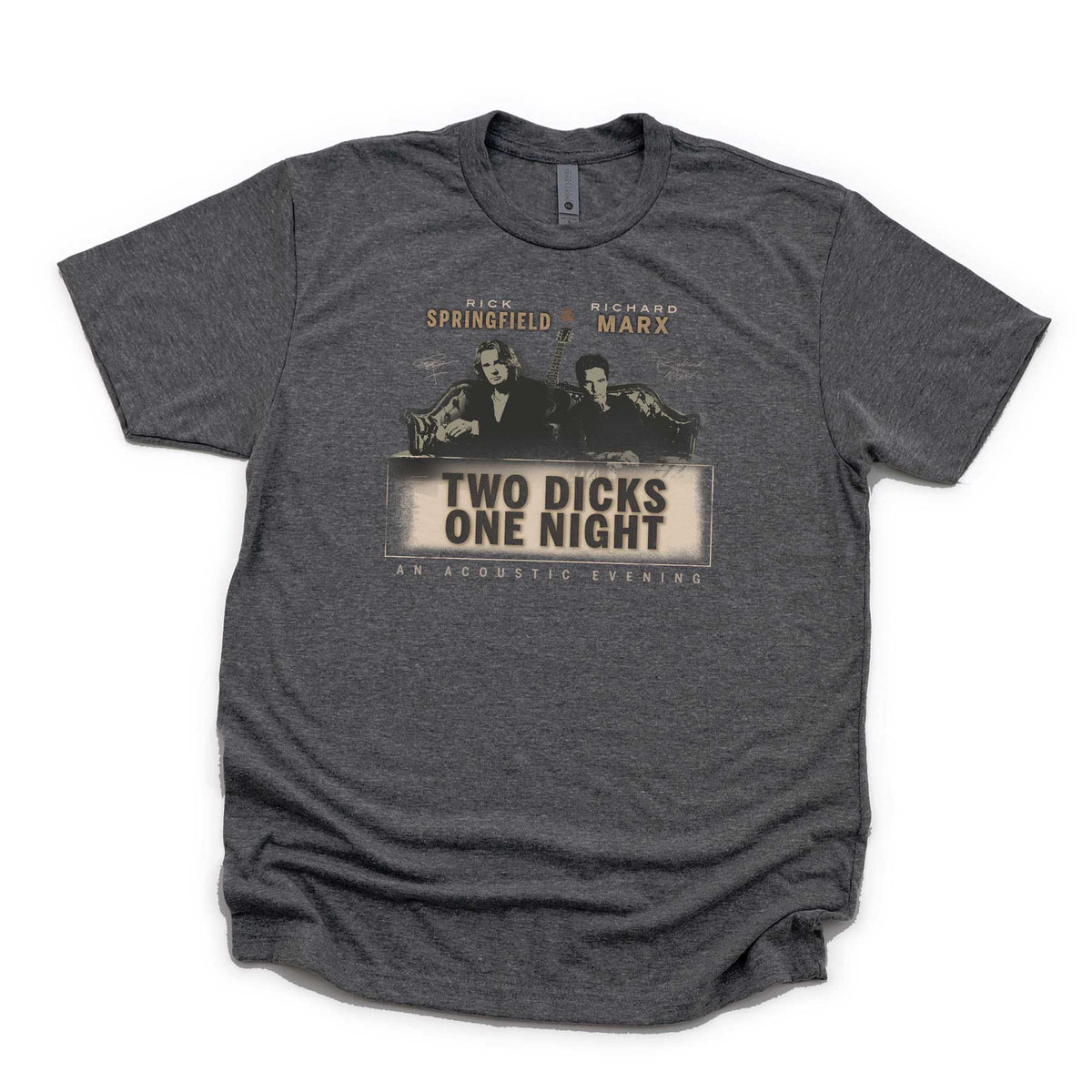 Two Dicks One Night T-Shirt (Richard Marx & Rick Springfield) – Rick  Springfield Merchandise