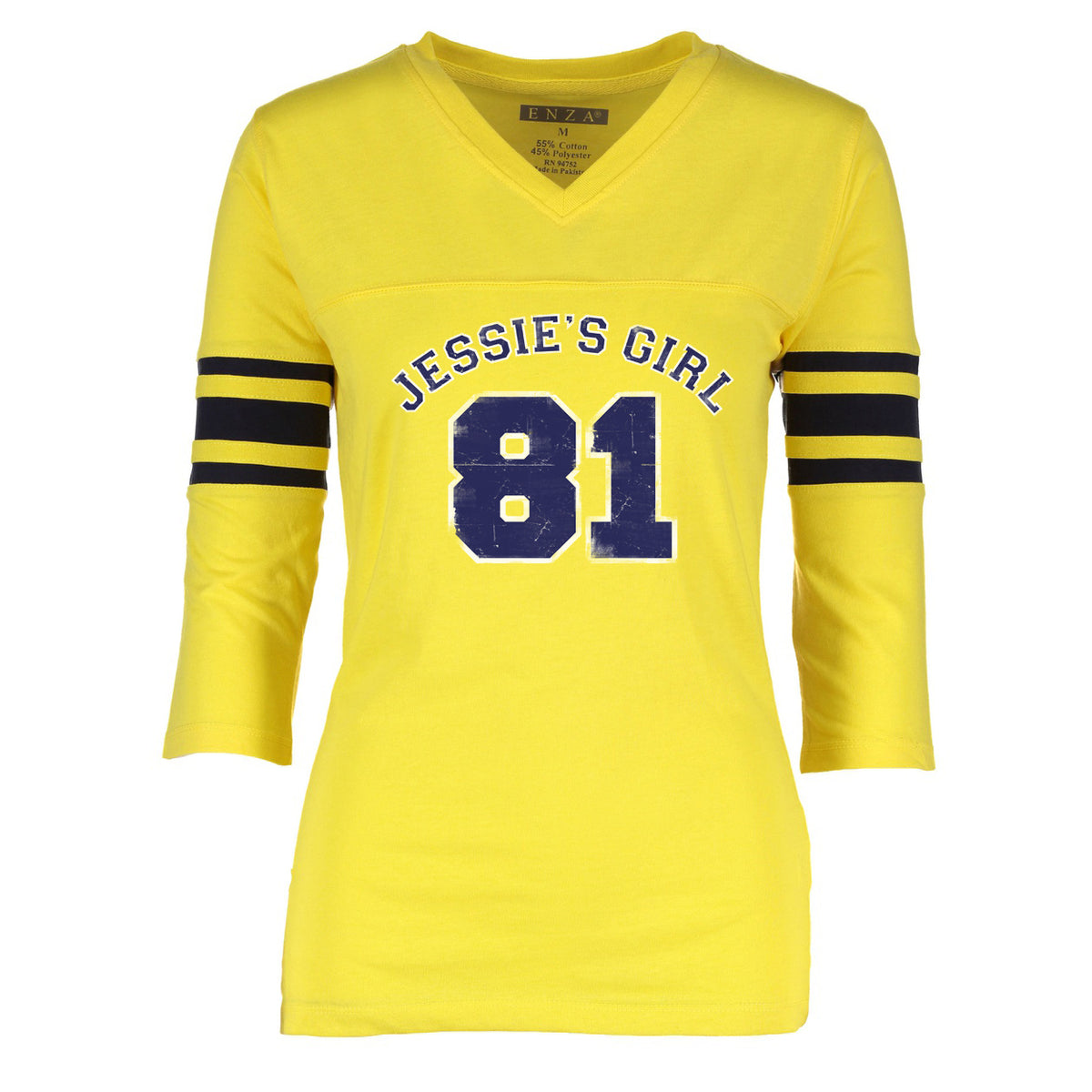 Yellow Polyester V Neck Football Jersey, Size: XXL