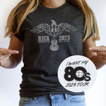 2023 Vintage Soft Rick Springfield Logo Shirt - WITH TOUR DATES