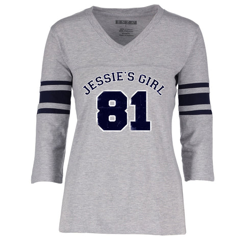 Jessie's Girl Jersey - Gray & Navy